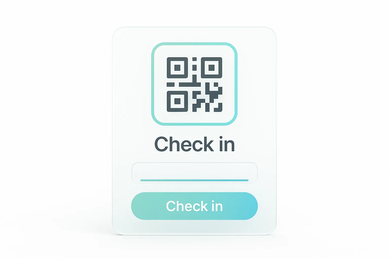 Modern event check-in workflow with QR scanning technology