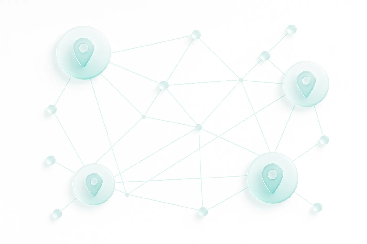 Multi-location event integration showing distributed offices and remote participation