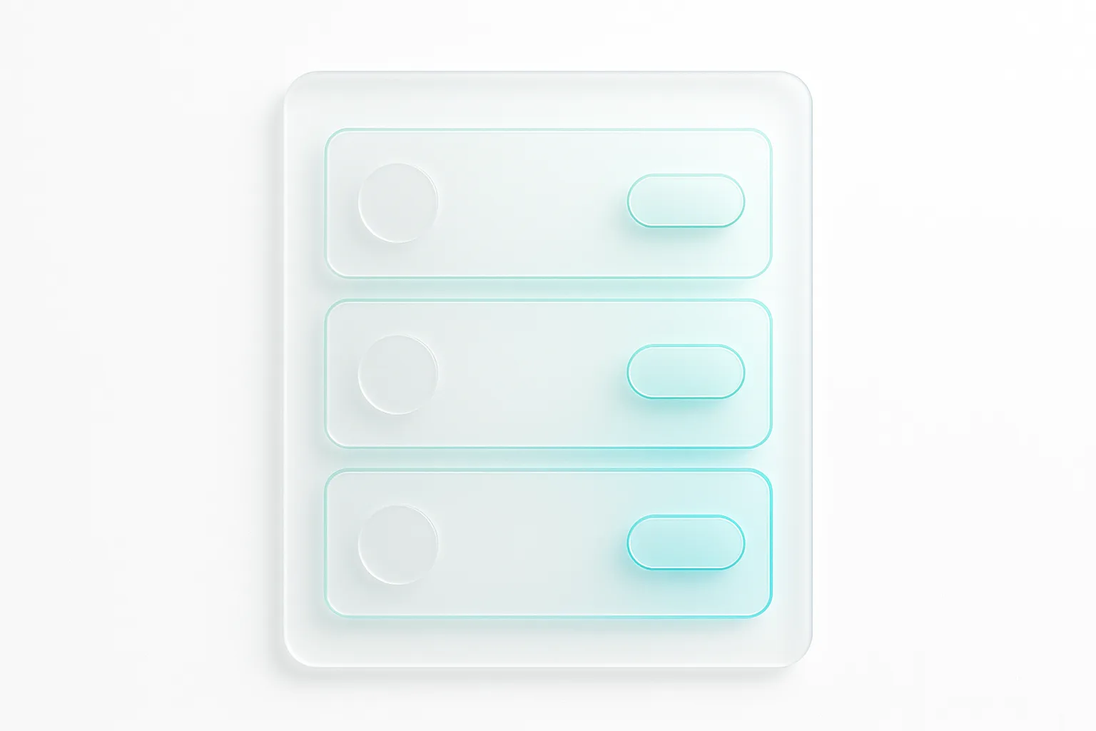 Tiered pricing interface mockup with soft gradient design