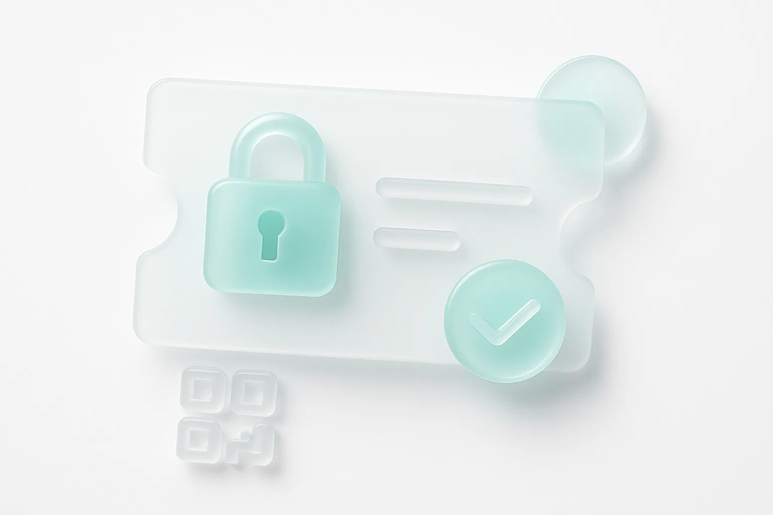 Abstract representation of secure ticket validation and blockchain verification